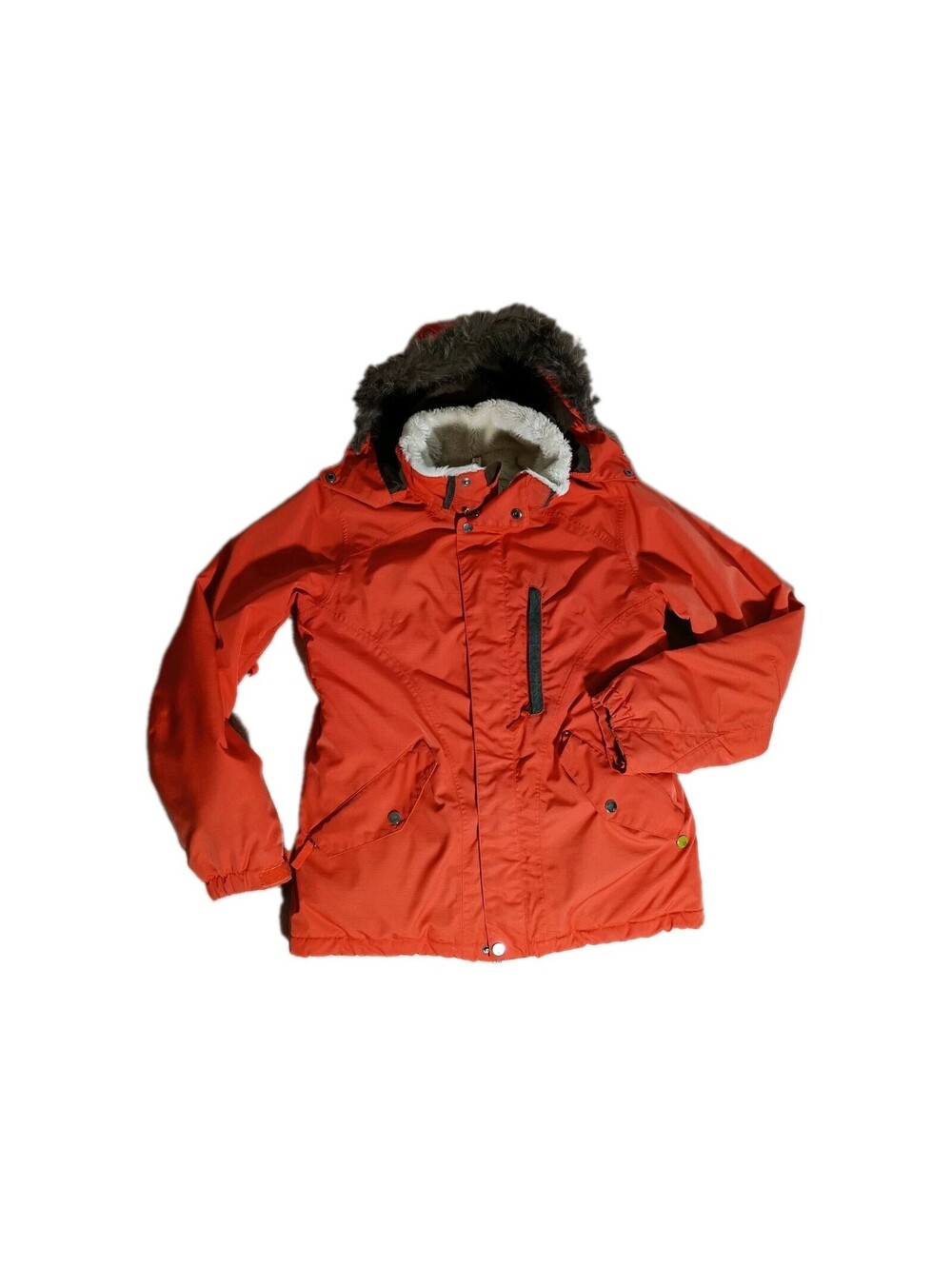 Burton Domain 5/3 Snowboard Ski Snow Winter Waterproof Jacket Womens Orange S